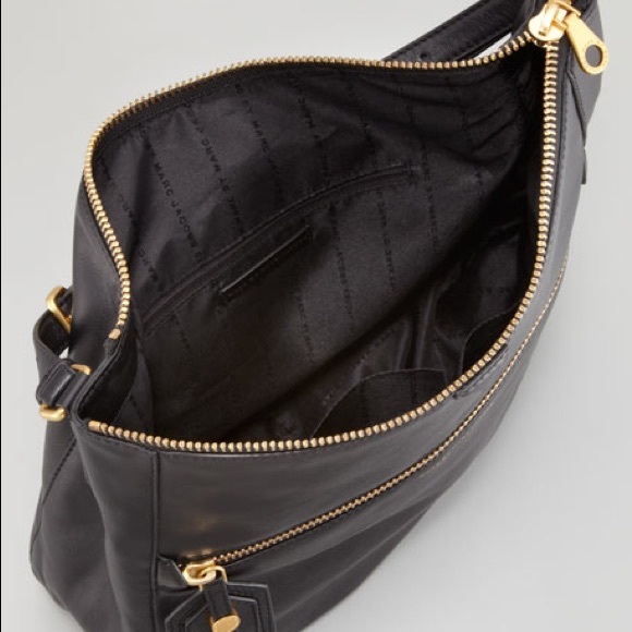 Marc By Marc Jacobs Leather NWOT Globetrotter Wild Willa Hobo Black - Picture 2 of 13